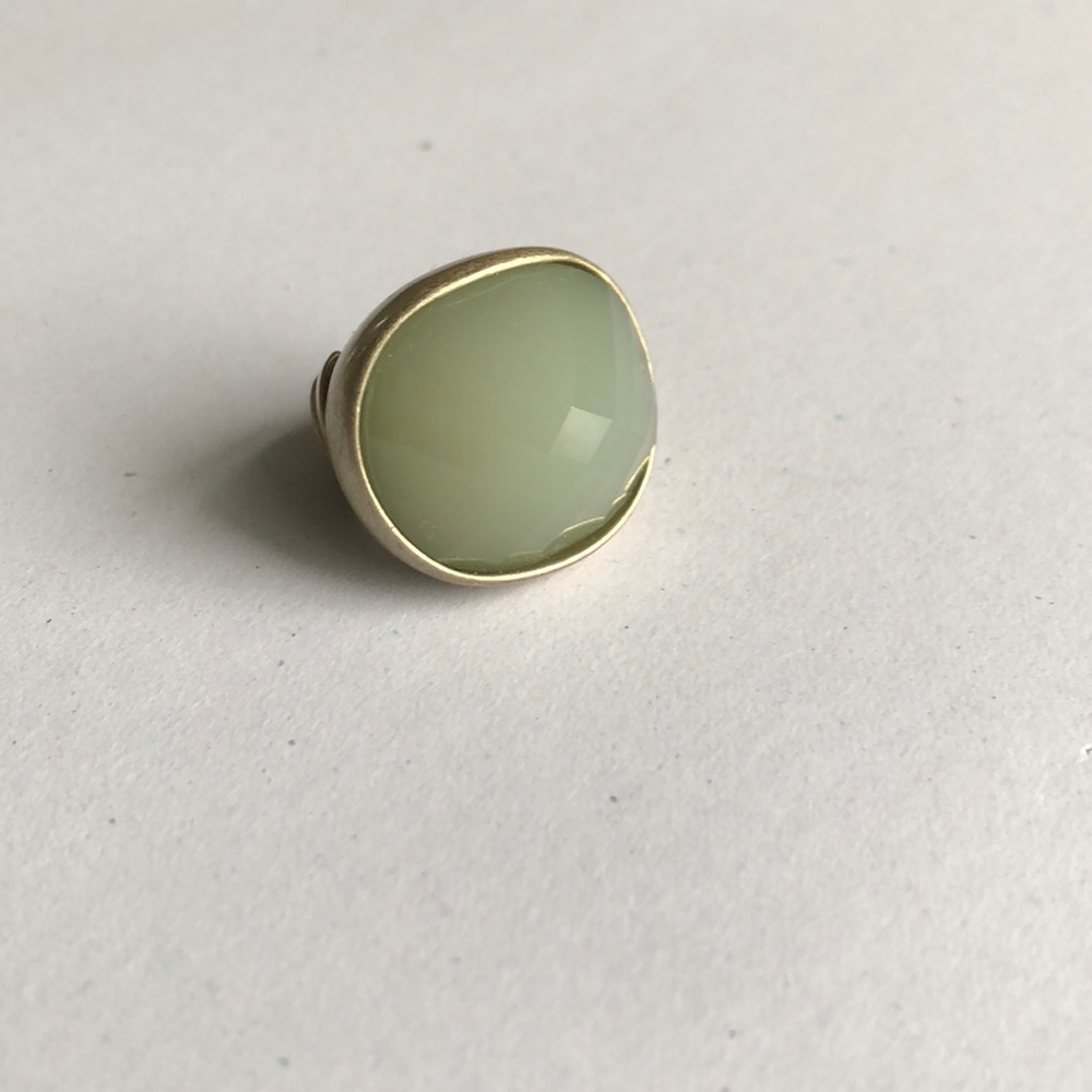 Sea green/gold Towne & Reese Ring